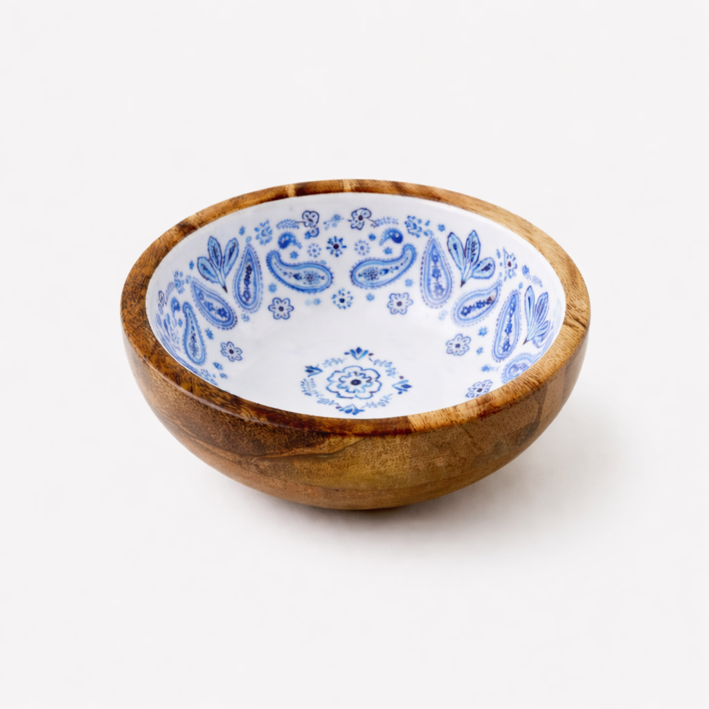 American Holiday Mango Wood Bowl, s/2