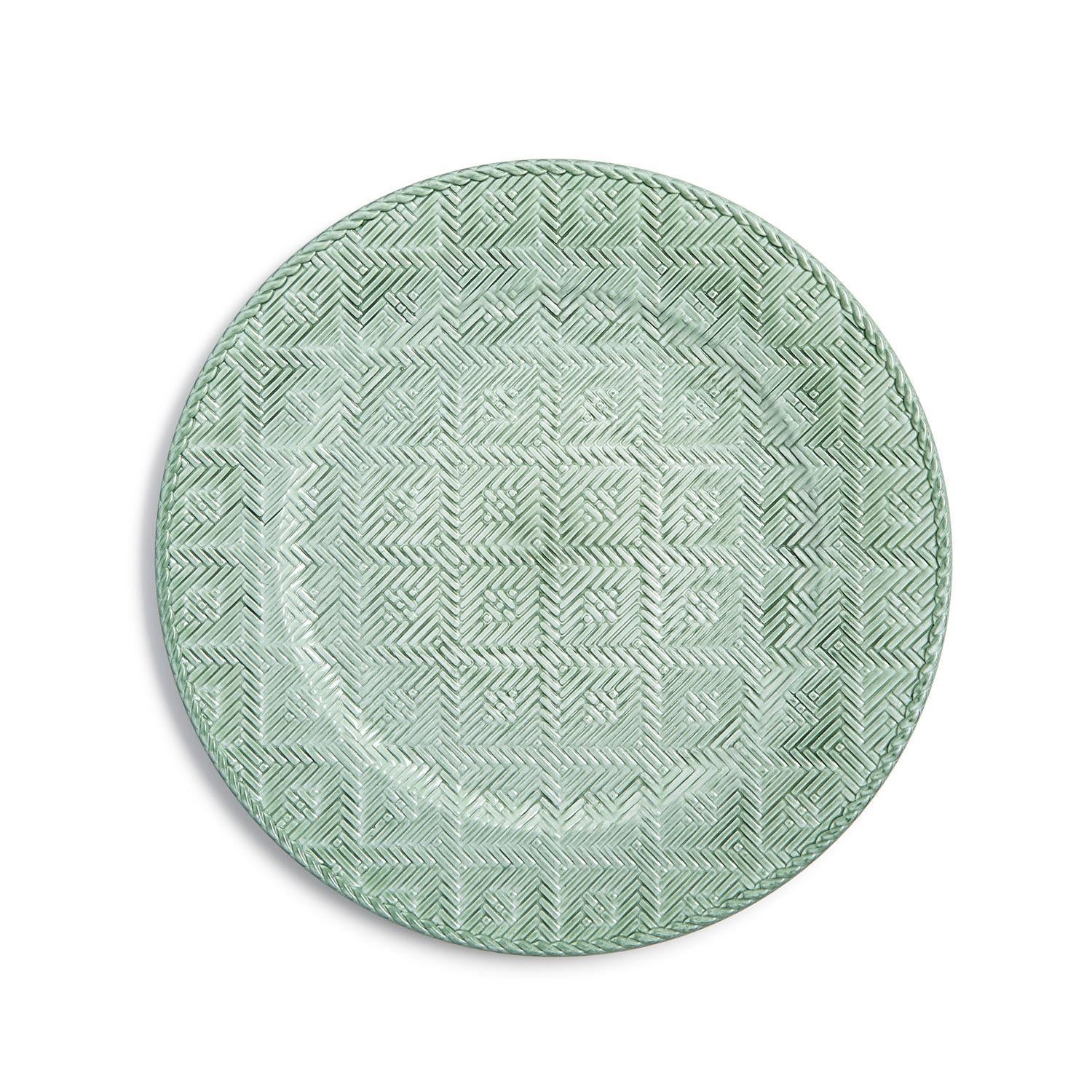 Rattan-Style Charger Plate, s/4