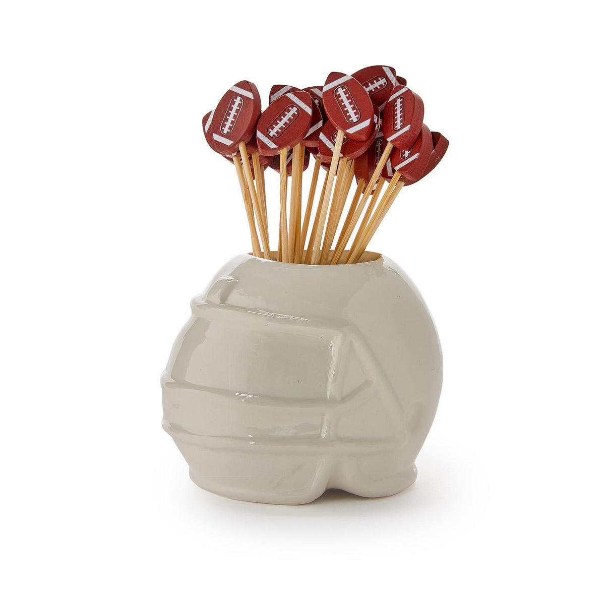 Football Helmet Pick Holder with 10 Football Picks