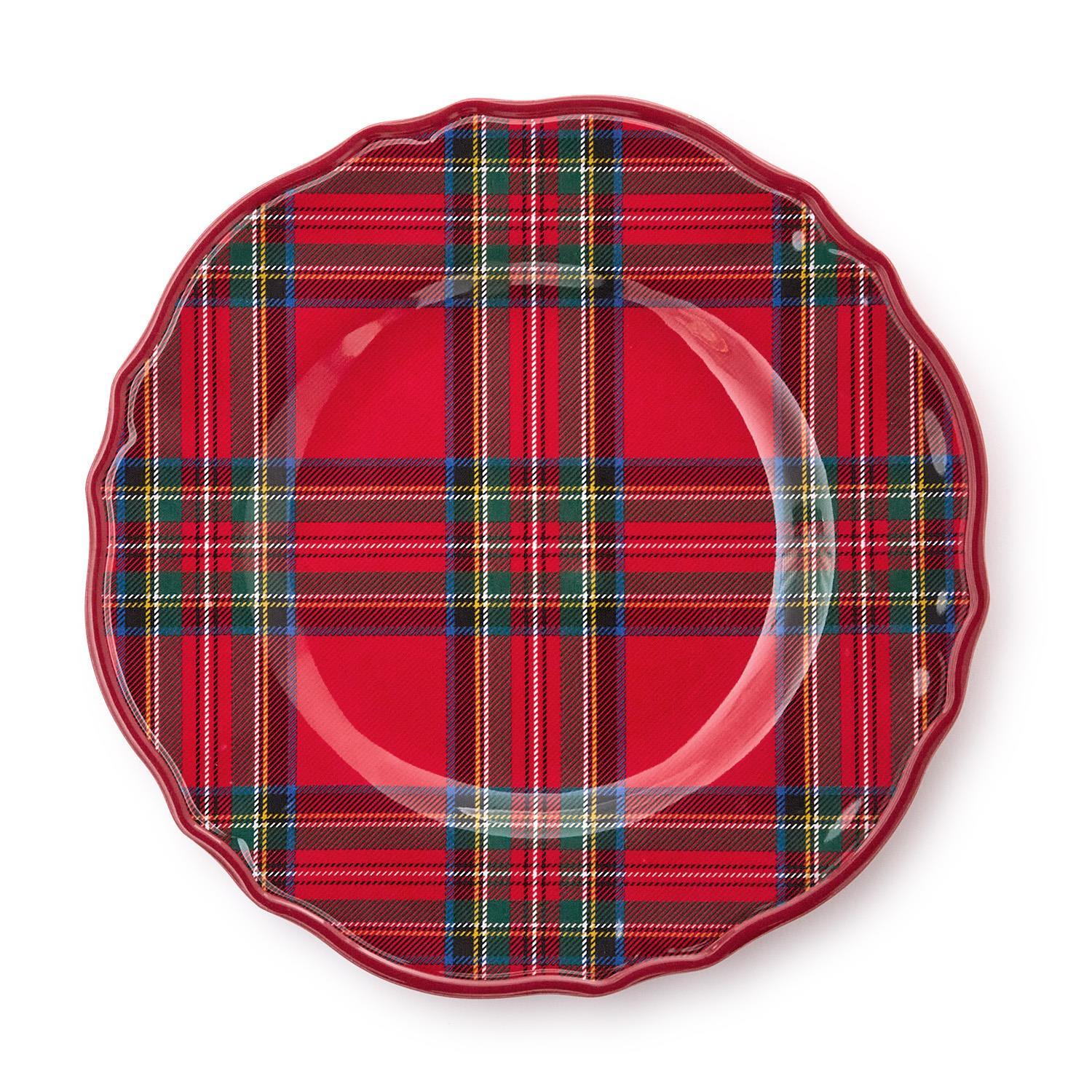 Tartan Traditions Dinner Plates, s/4