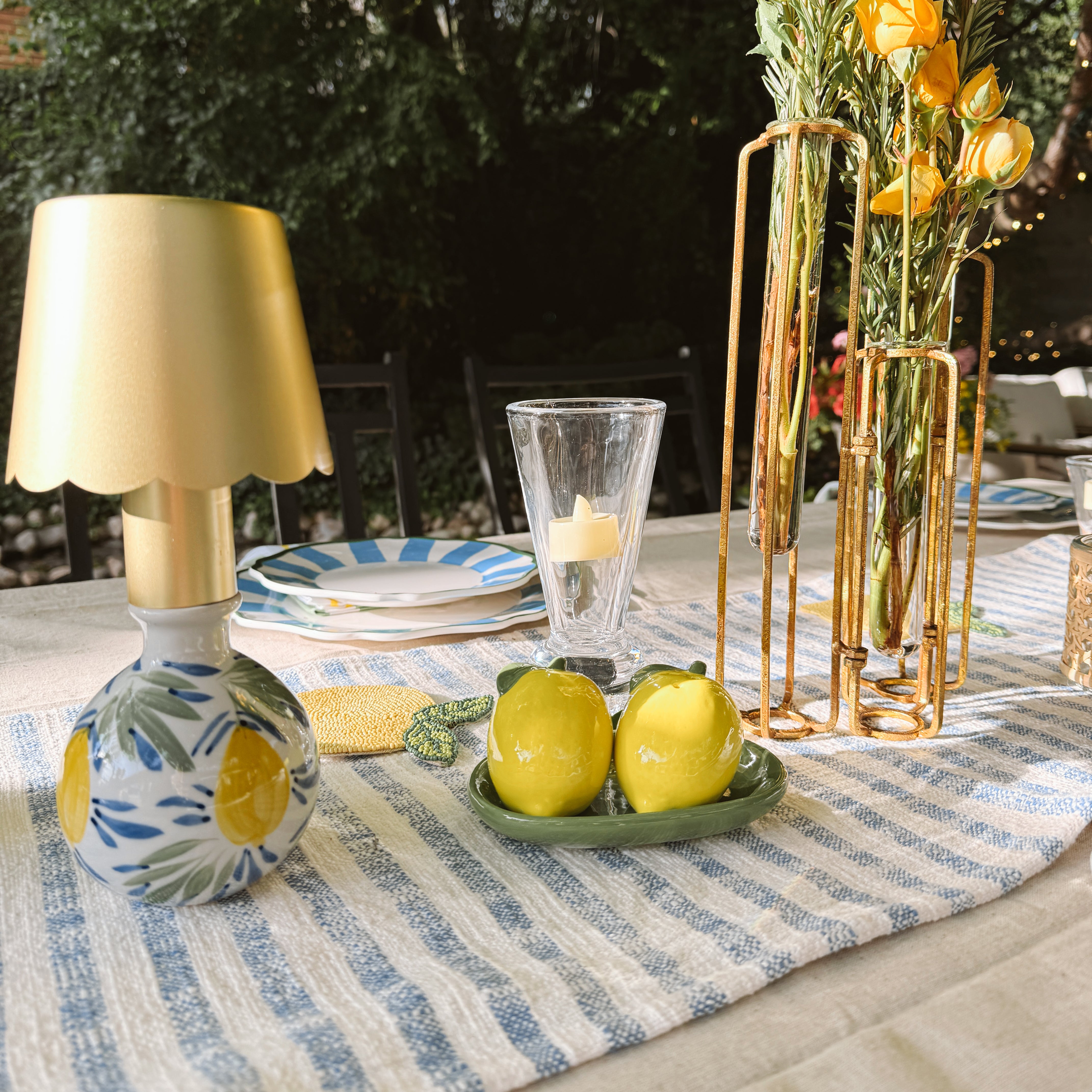 Amalfi Afternoon Tablescape