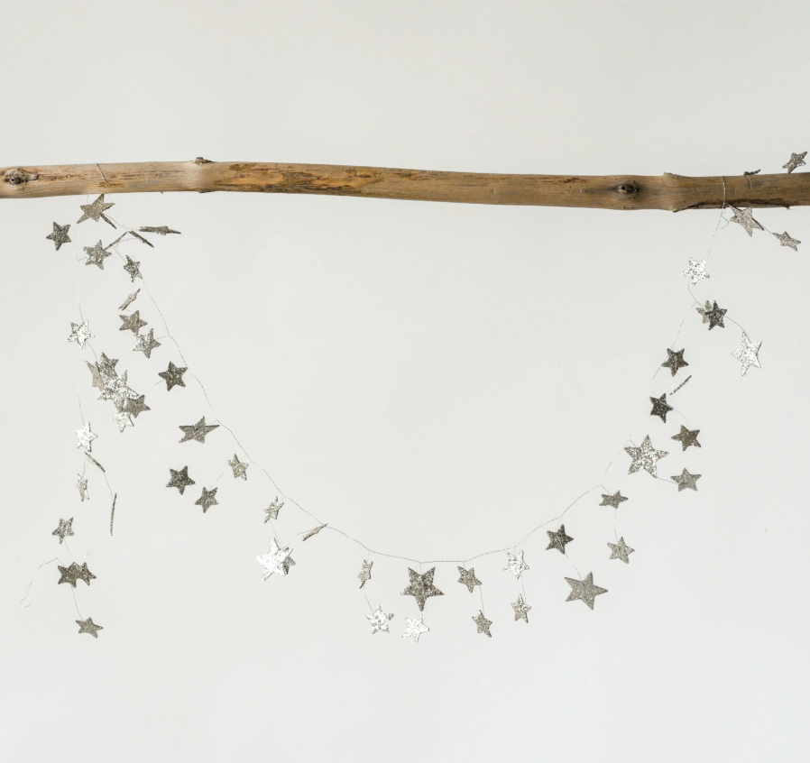 Glitter Star Garland (72"L)