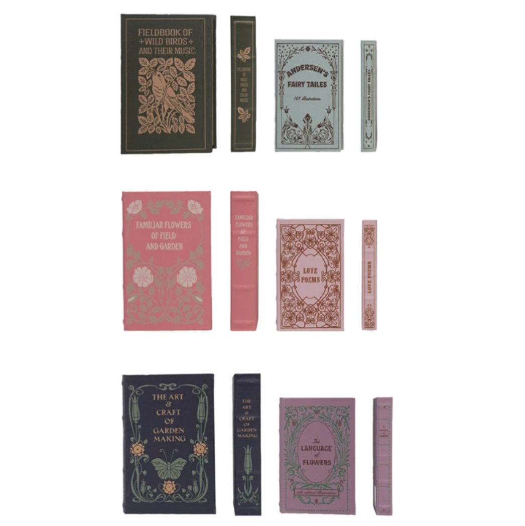 Linen-Covered Book Storage Boxes (Multi)