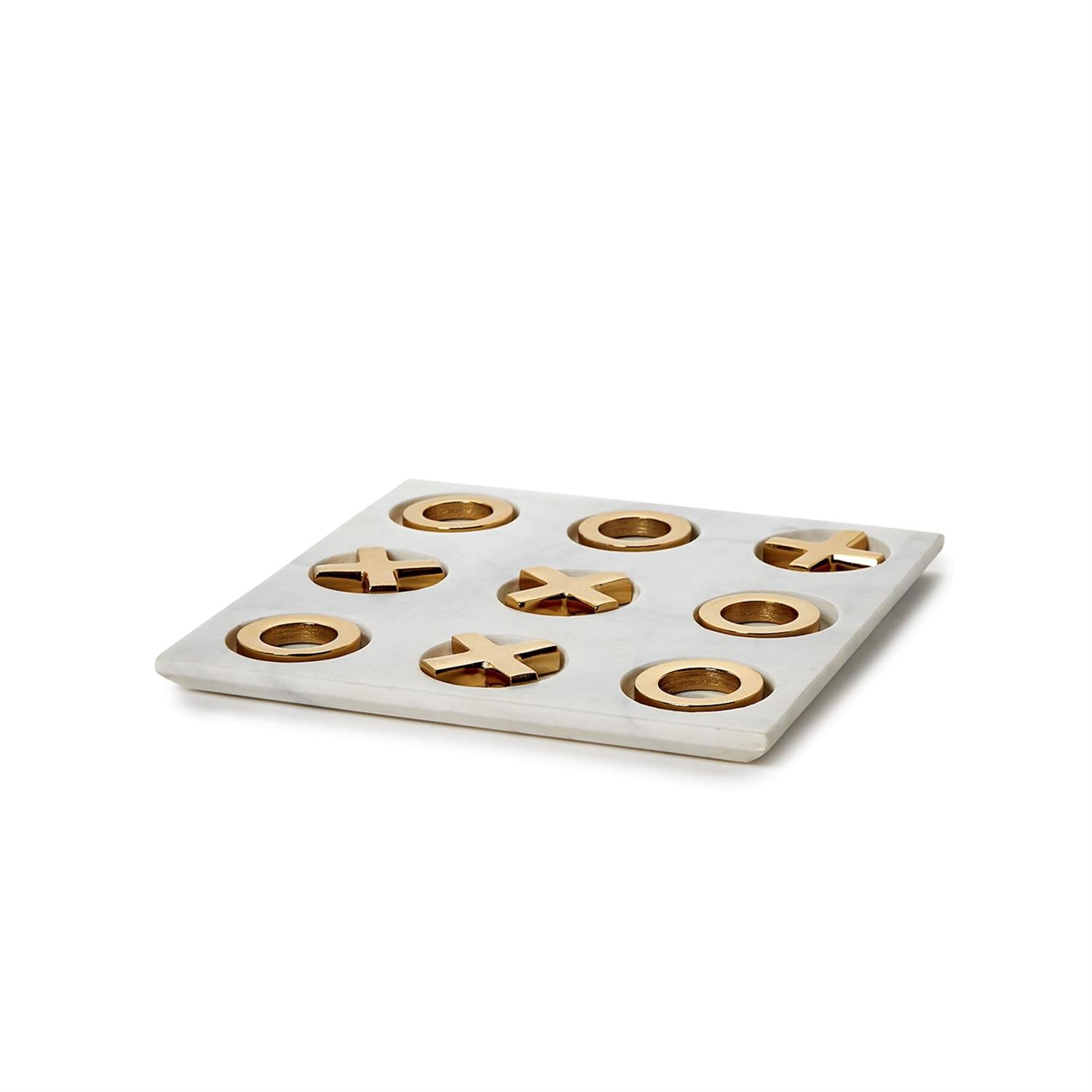 Marble Hand-Crafted Tic-Tac-Toe