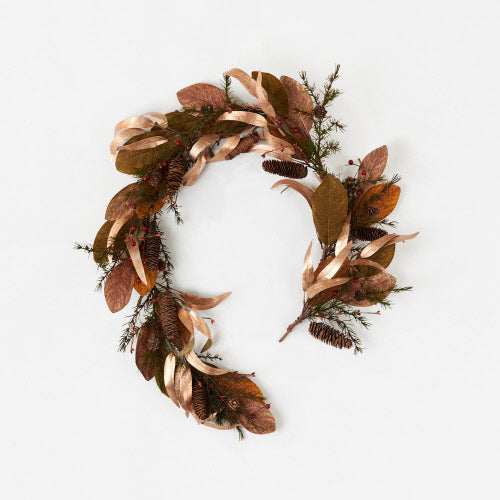 5' Copper Leaf Garland – PVC