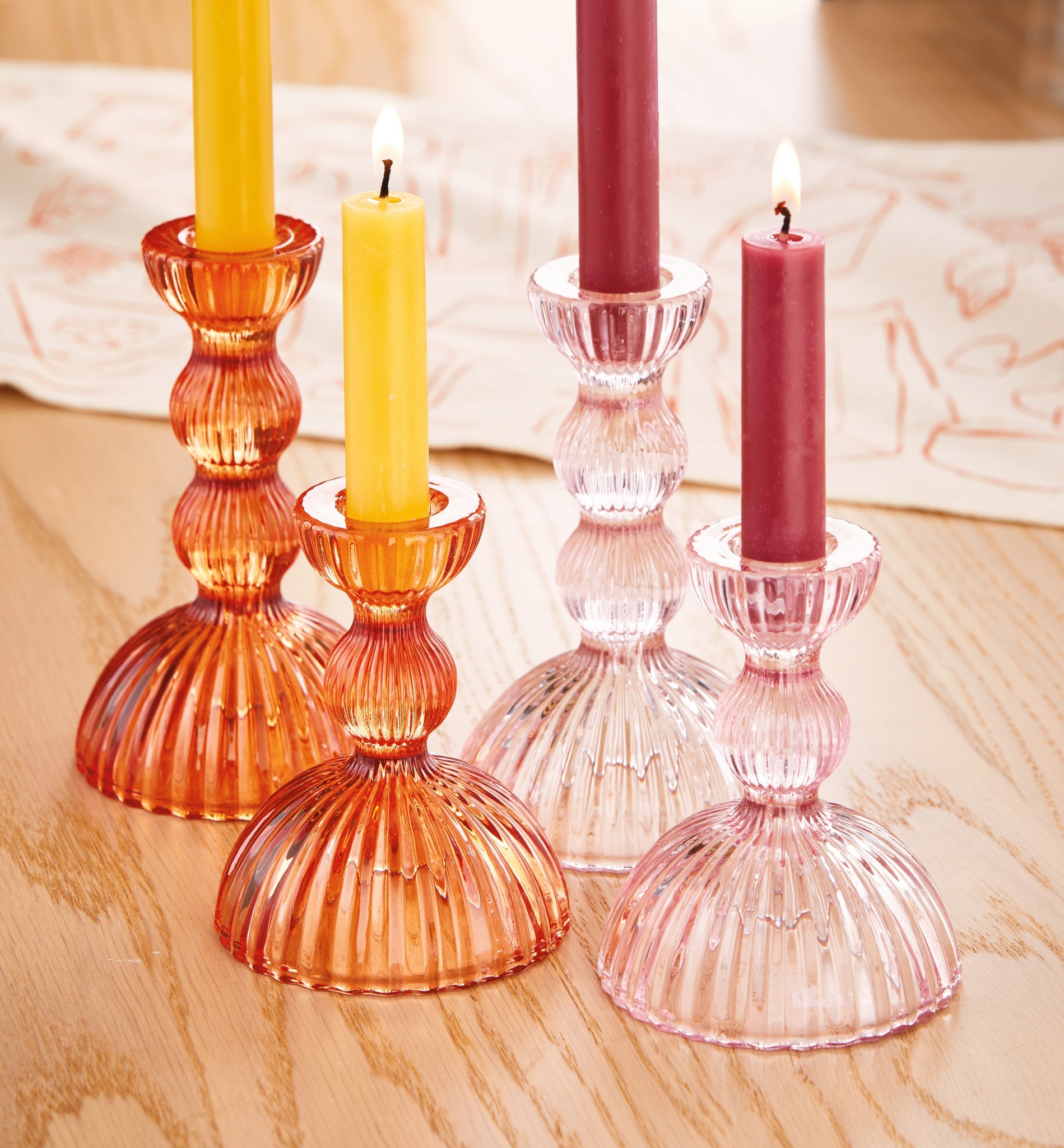 ELLA TAPER HOLDER SMALL ORANGE