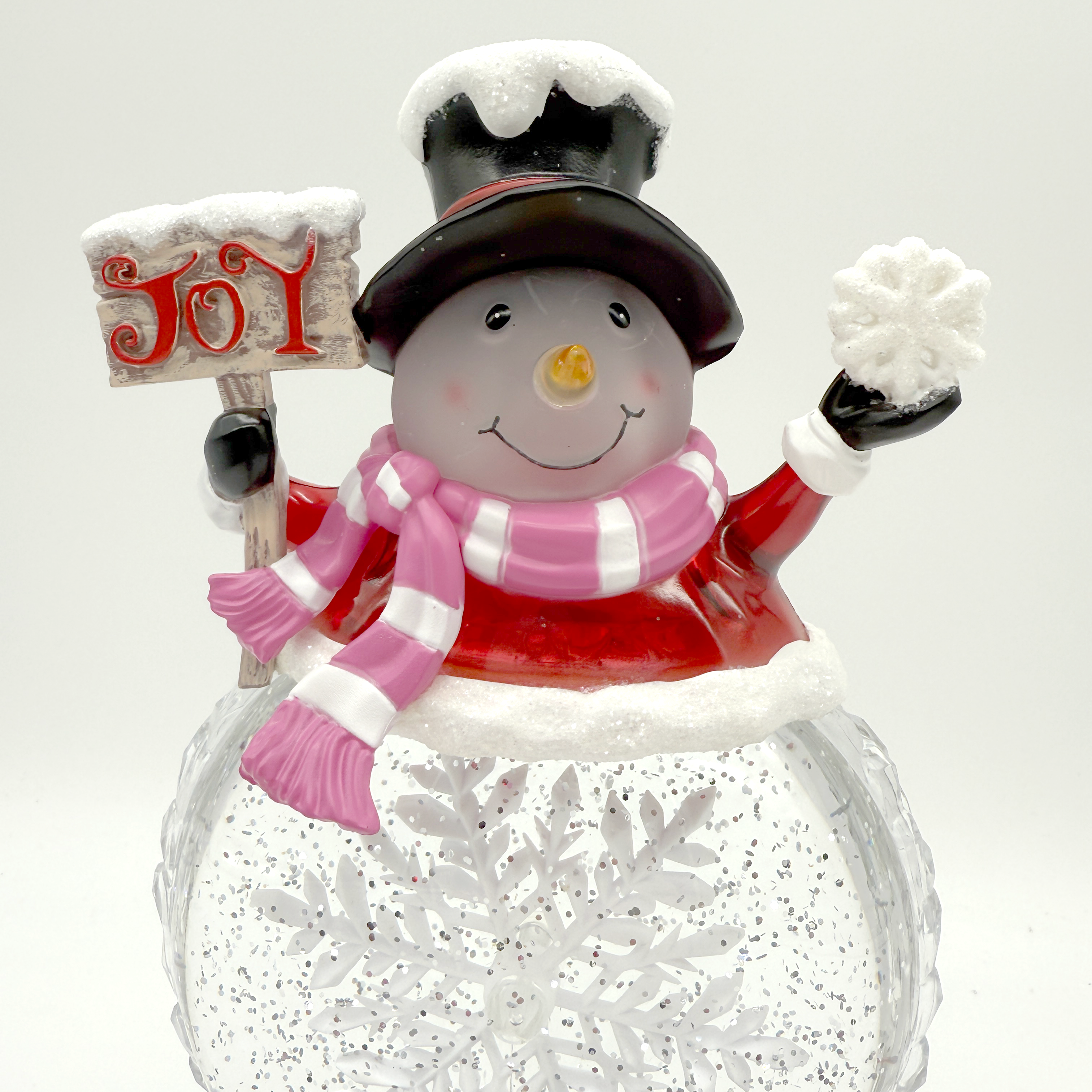 SPINNING WATER GLOBE SNOWMAN