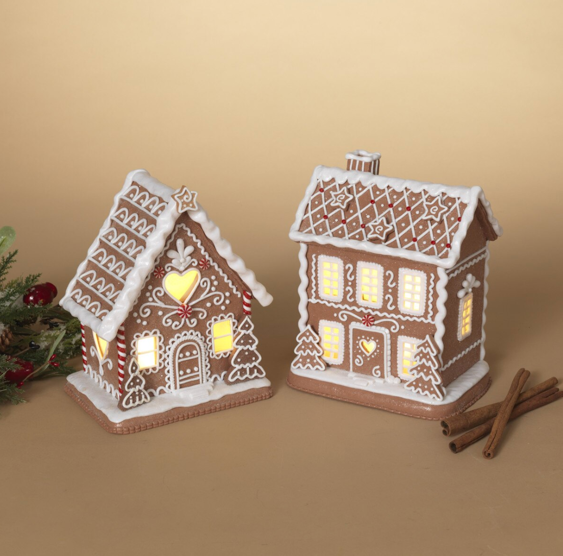 Holiday Gingerbread House, A-Frame (8.5")