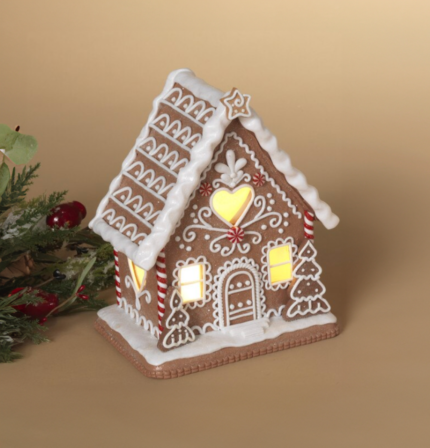 Holiday Gingerbread House, A-Frame (8.5")