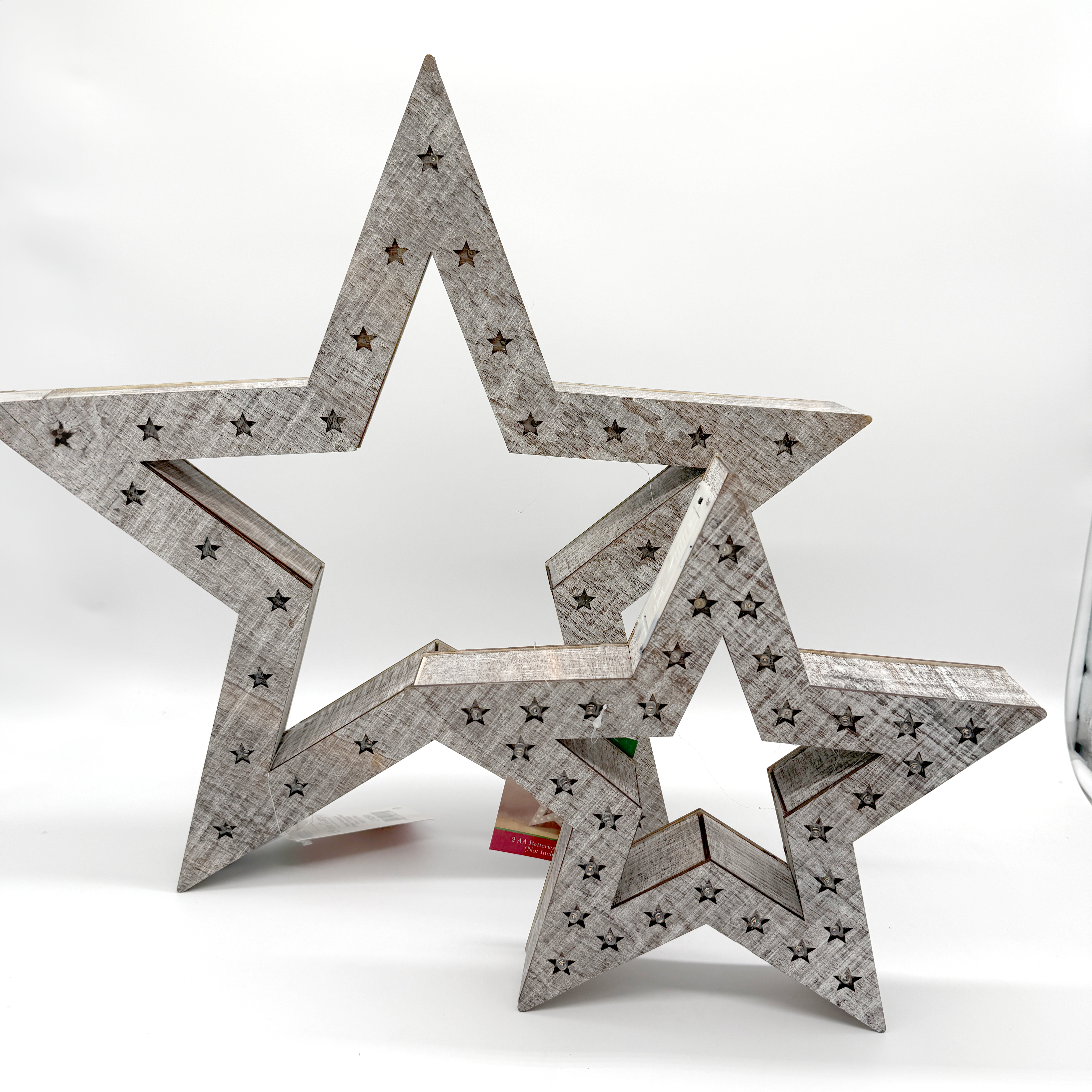 WOODEN STAR CUTOUTS 20" | 13"