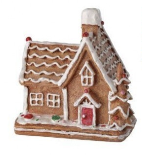 5" RESIN GINGERBREAD HOUSE - COTTAGE