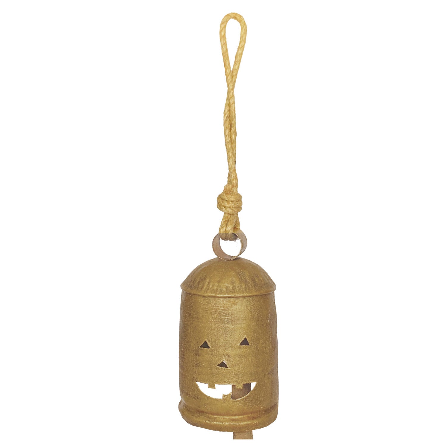 Metal Bell with Jack-O-Lantern Cut-Out