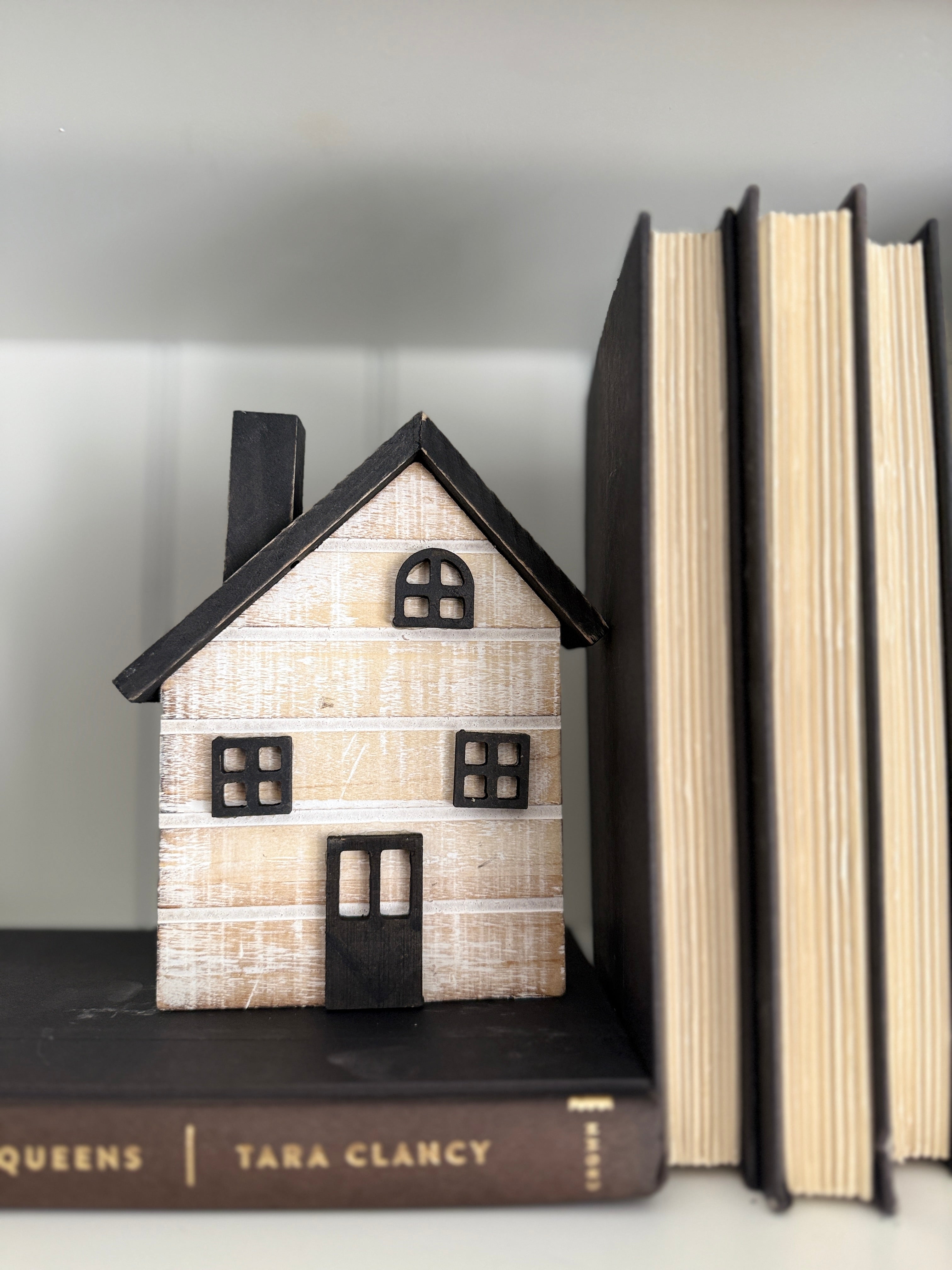WOOD HOLIDAY HOUSE BLOCKS | Set of 3