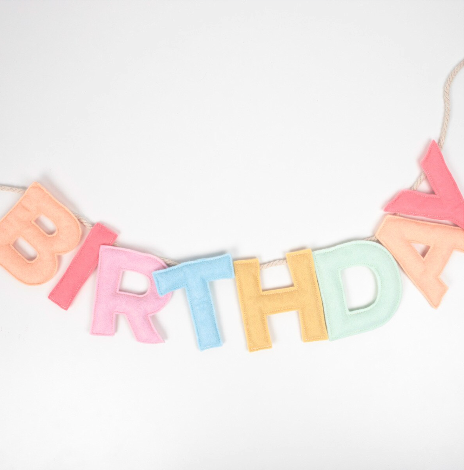 Felt Happy Birthday Garland