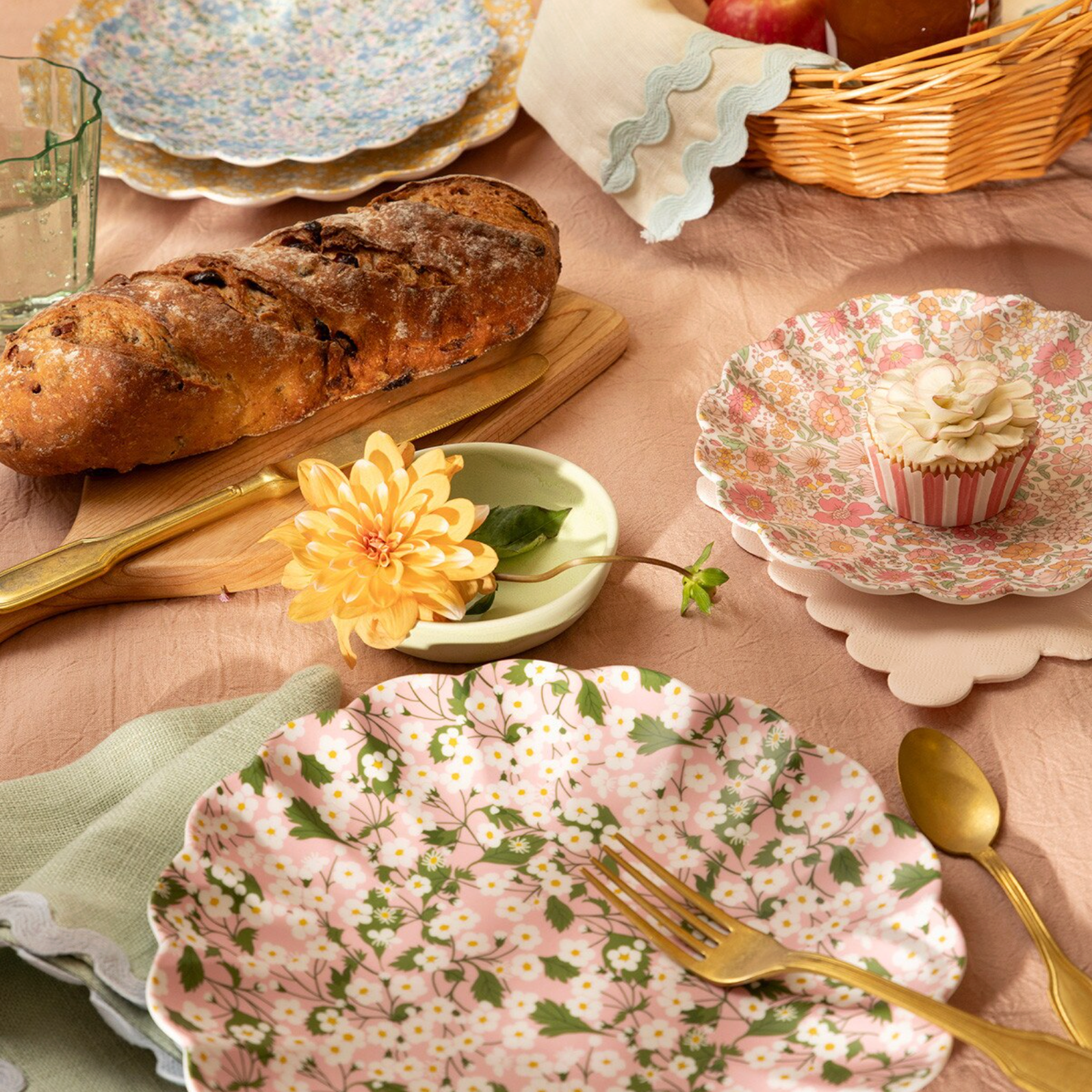 Liberty Floral Plates - Melamine, s/4