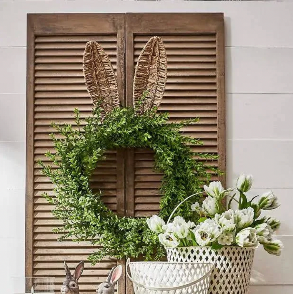 Woven Bunny Ear Stake (15")