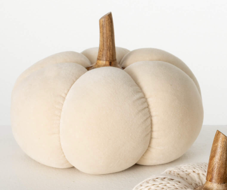 BOHO CREAM PLUSH PUMPKIN - Large