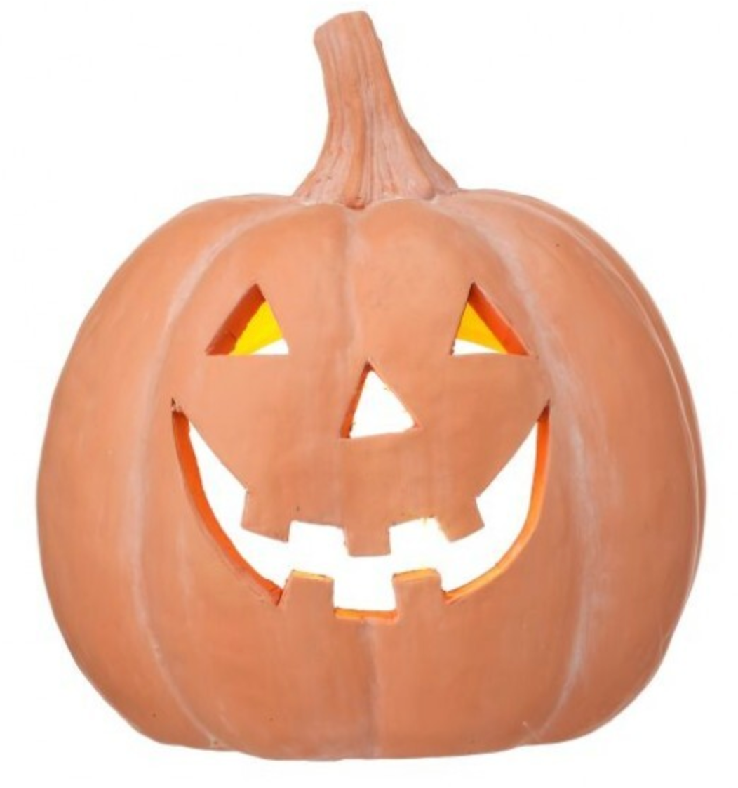7.5" TERRA COTTA LED PUMPKIN MTH13228