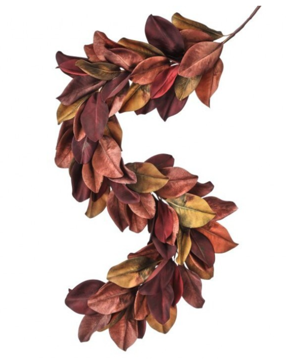 48" AUTUMN MAGNOLIA LEAF GARLAND