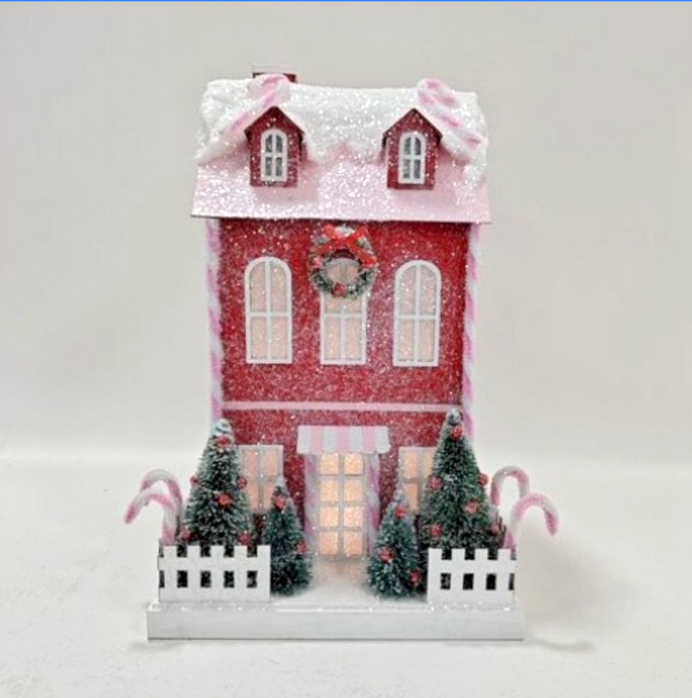 12" LED Candy Lane Chipboard House
