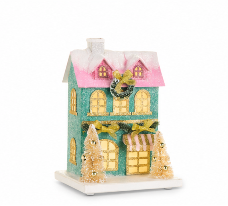Multicolored Paper House (10.25")