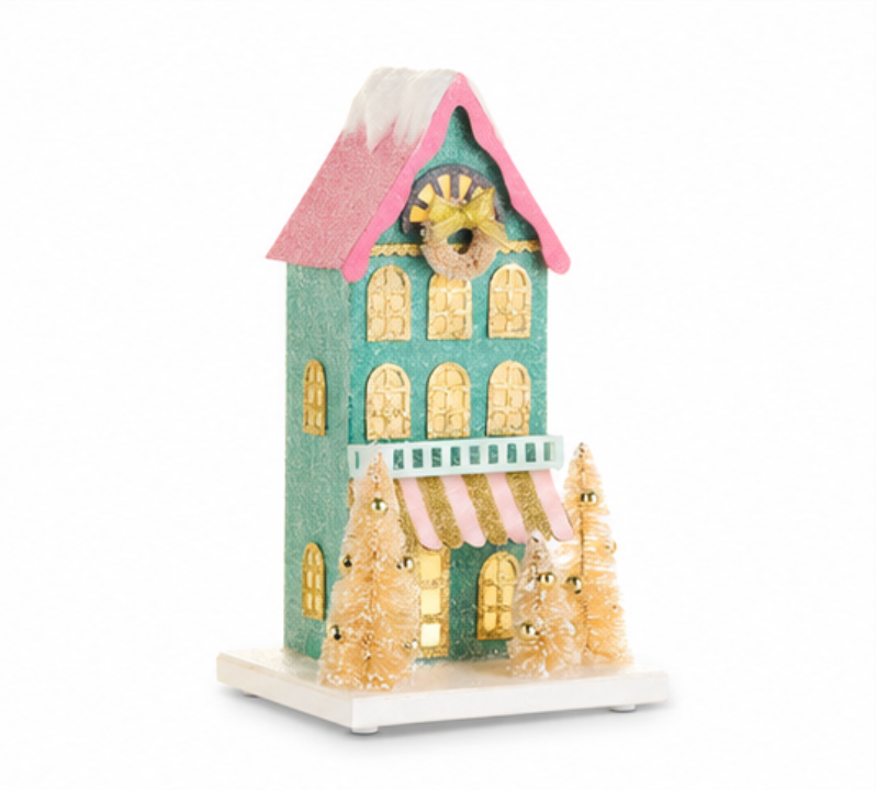 Multicolored Paper House (10.25")