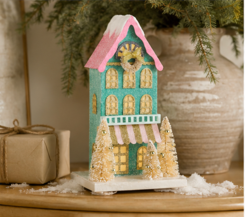 Multicolored Paper House (10.25")