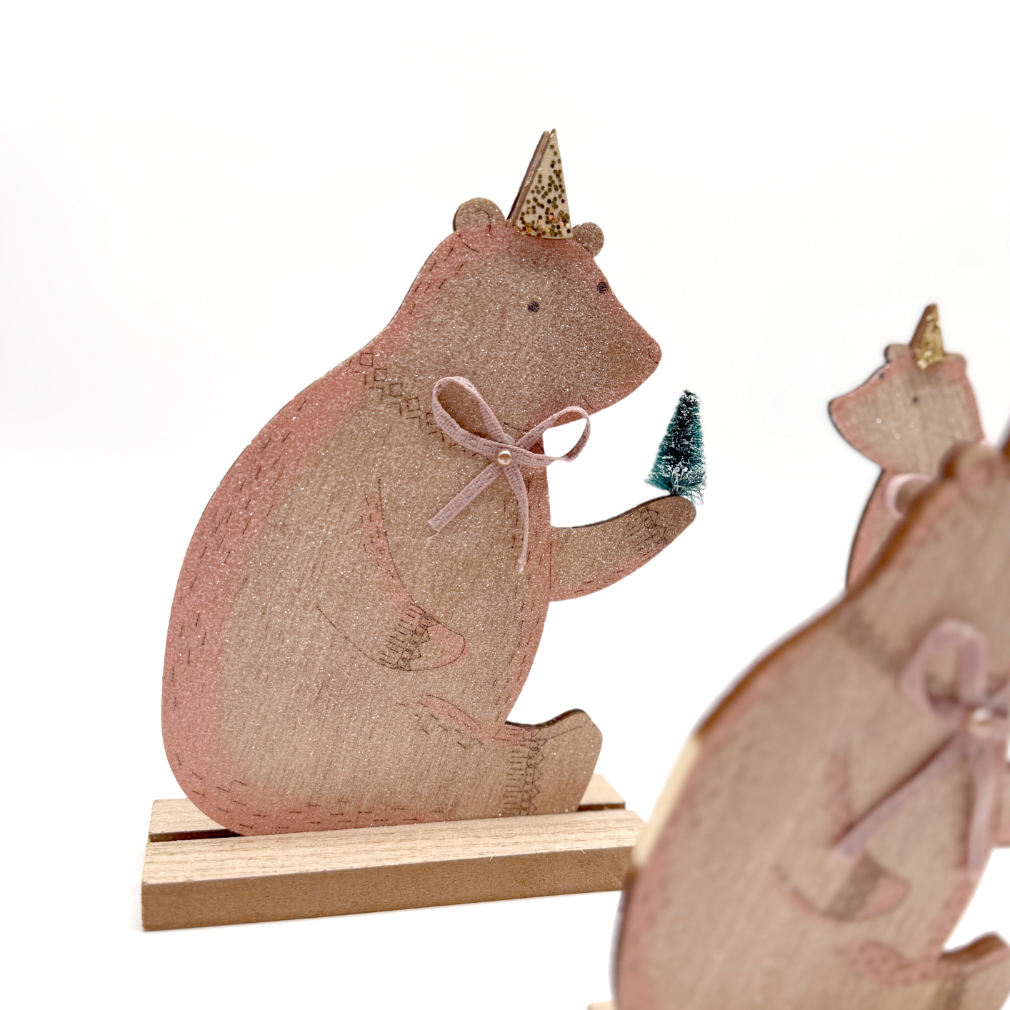 Bear with Tree – Set of 4 (5.5"–8.5")