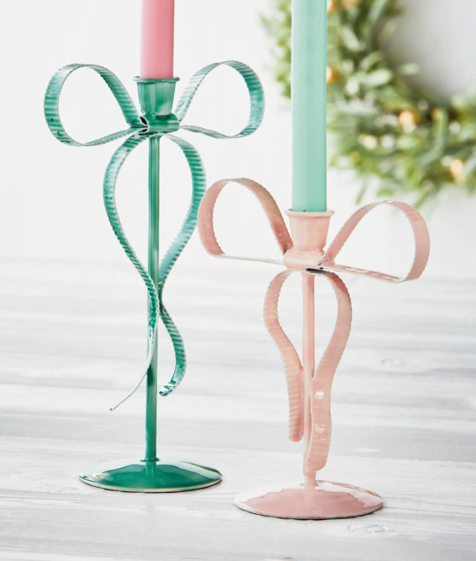 Very Merry Bow Candle Holder