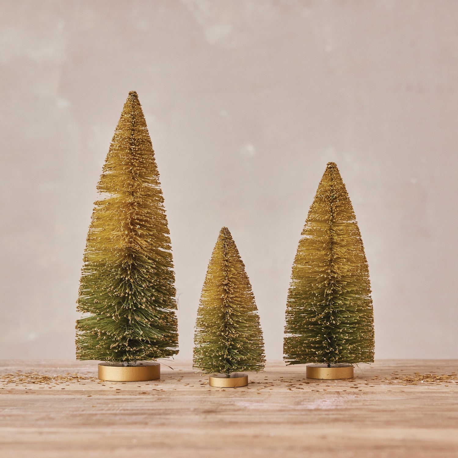 Ombre Bottle Brush Tree with Glitter