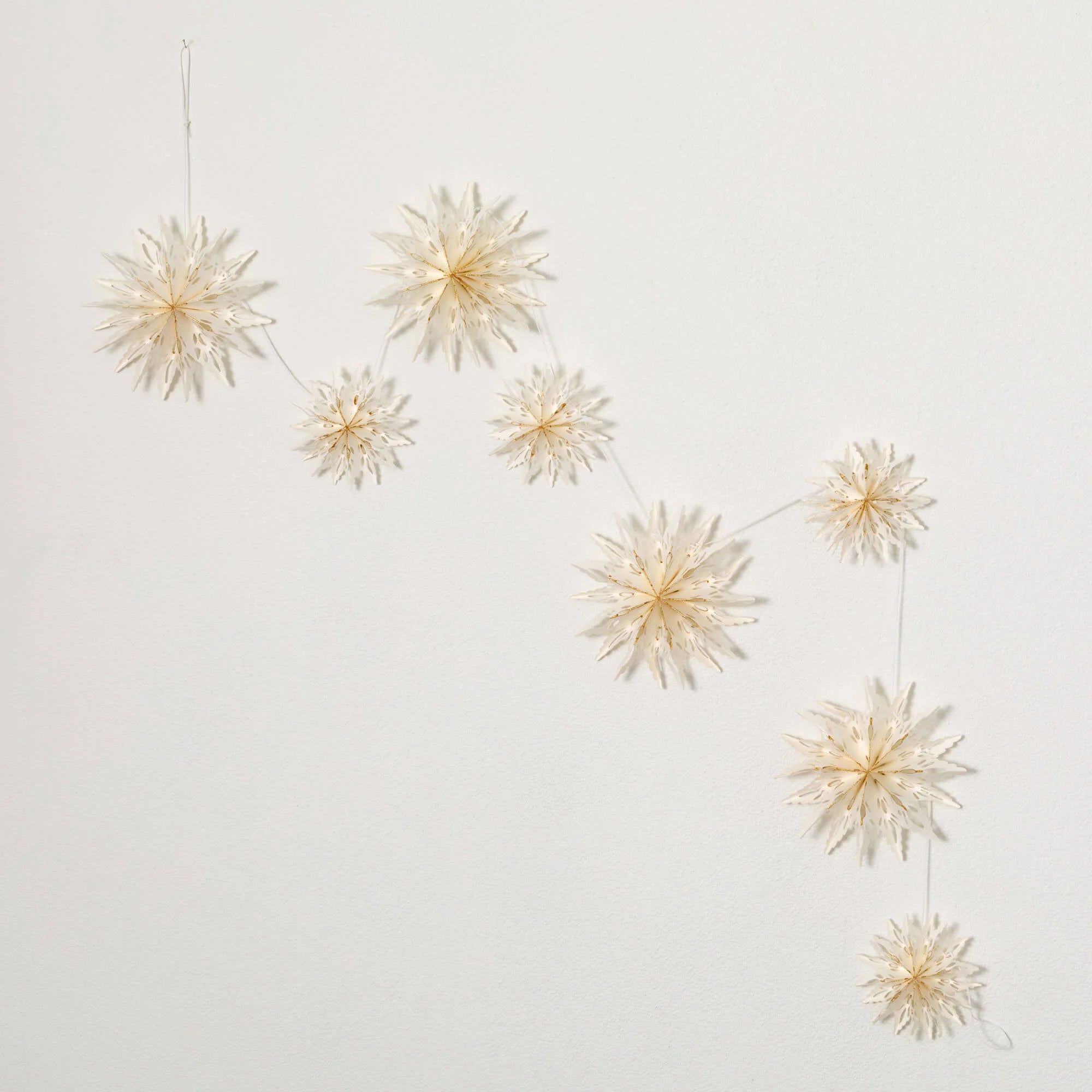 Paper Snowflake Garland