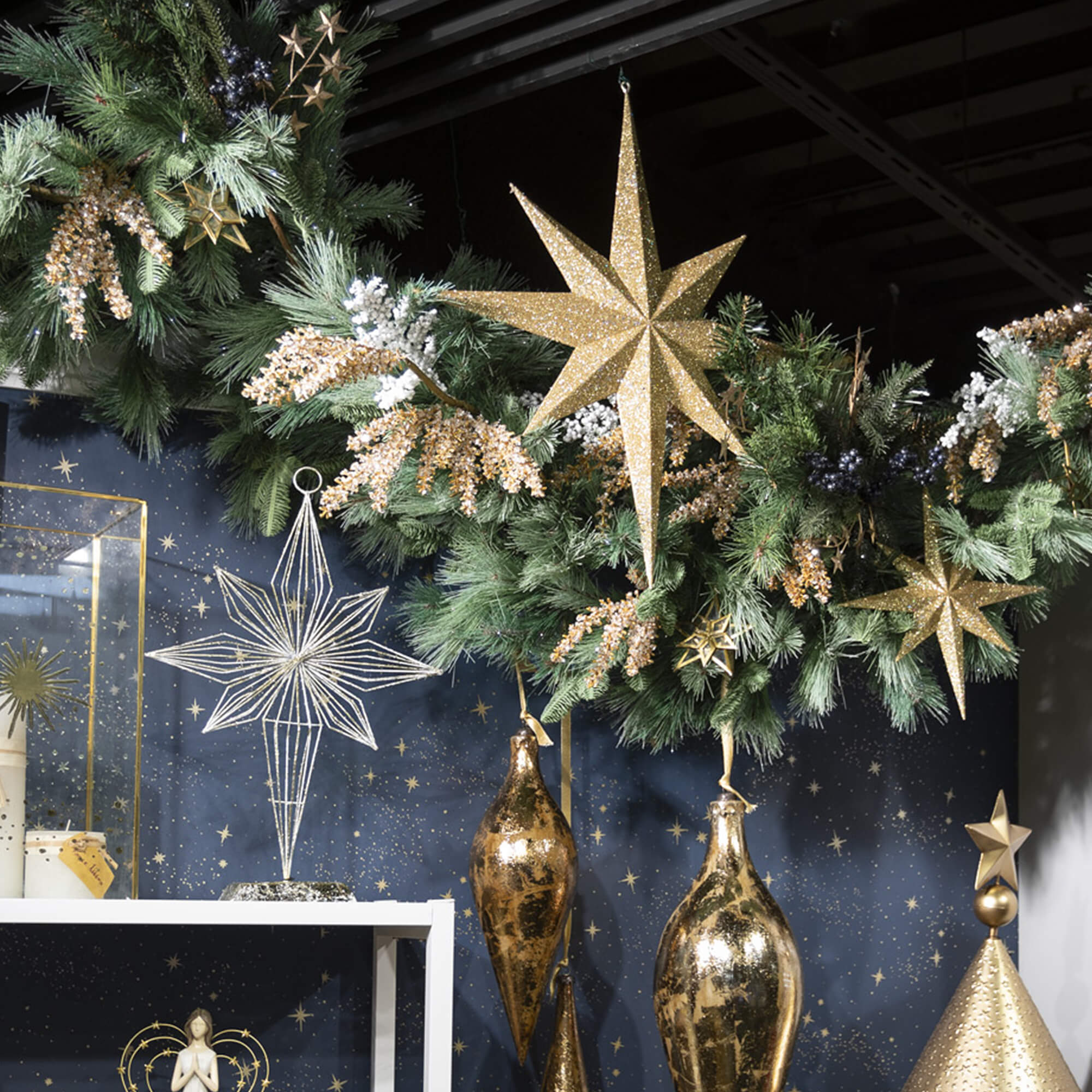 Starry Pine Garland - 6ft