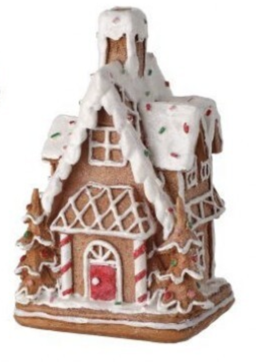 6" RESIN GINGERBREAD HOUSE - TOWER