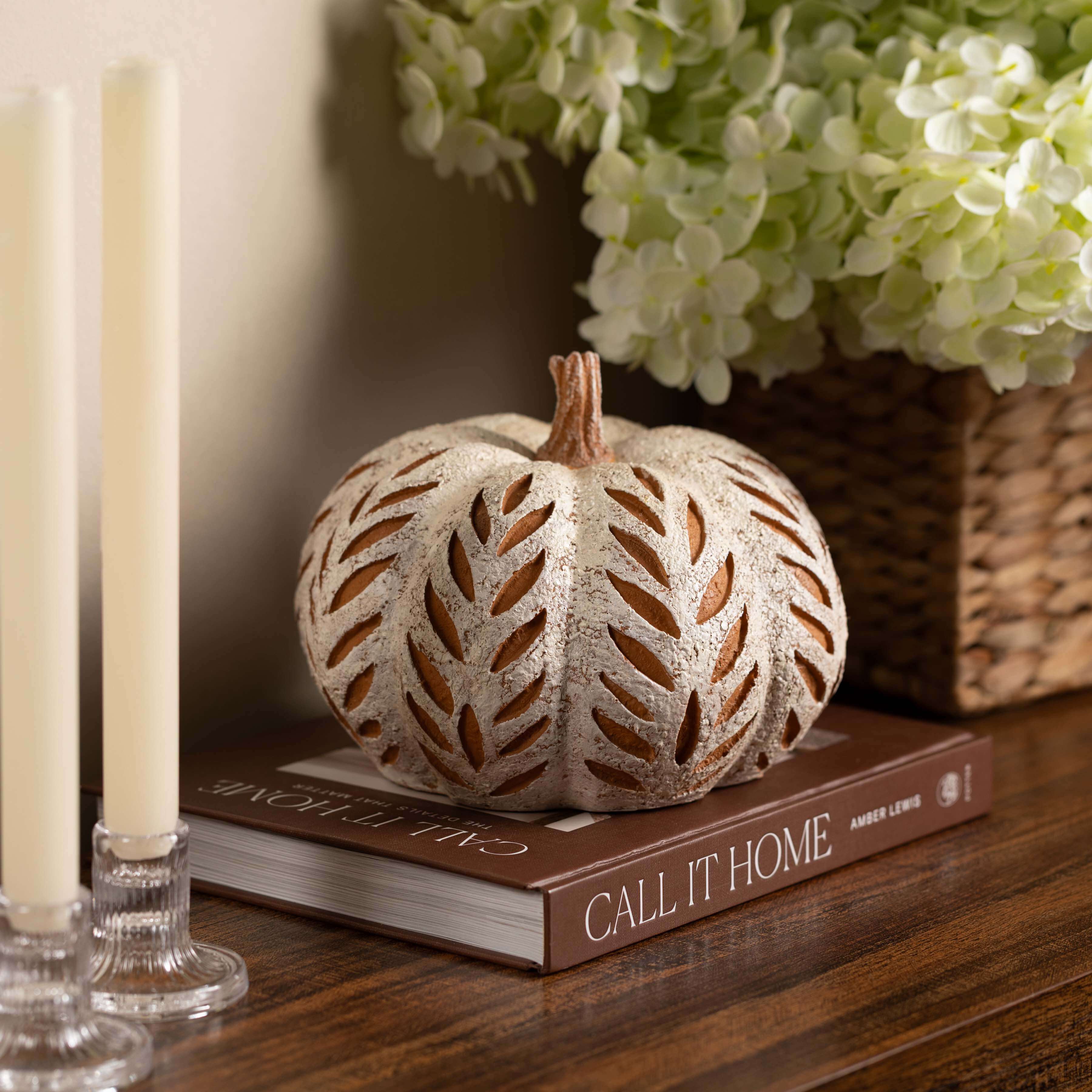 Debossed Leaf Pumpkin