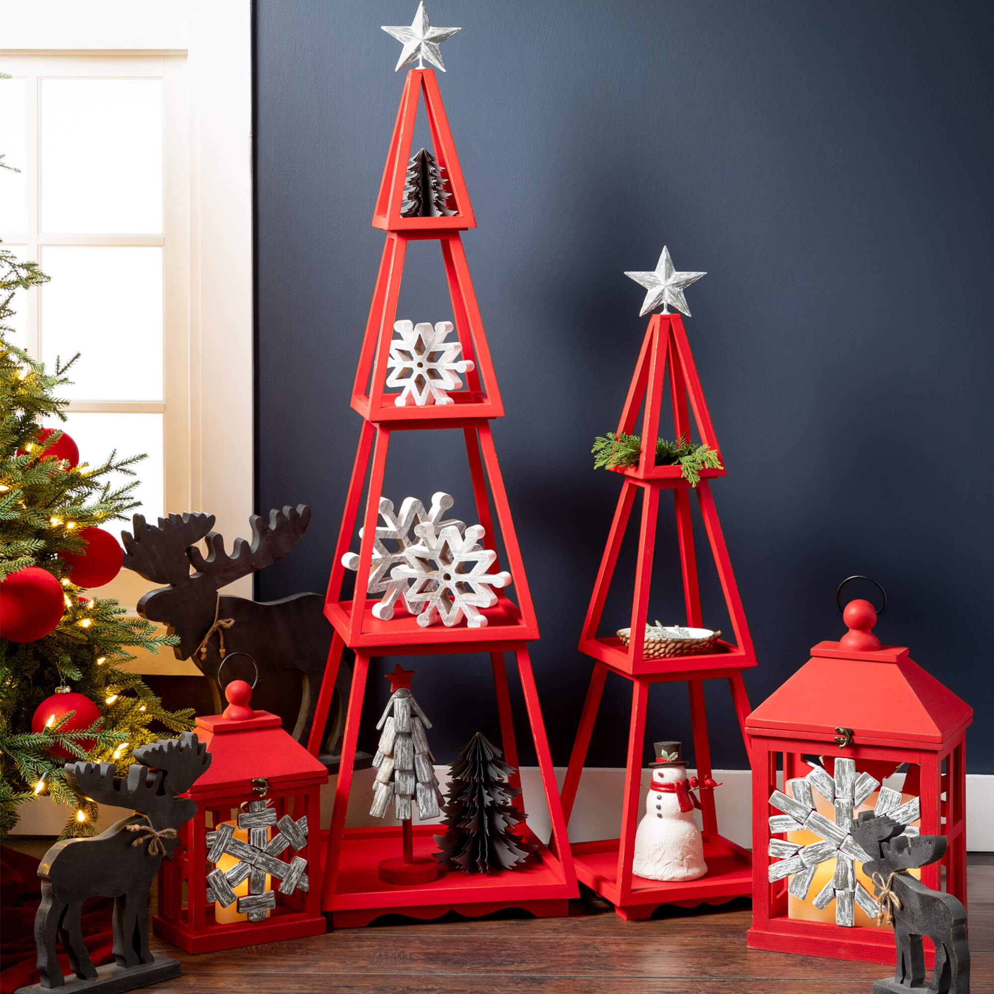Snowflake Table Decor – Set of 3
