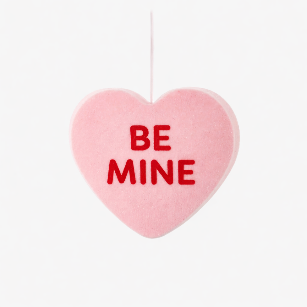 Flocked Conversation Heart, Large (12")