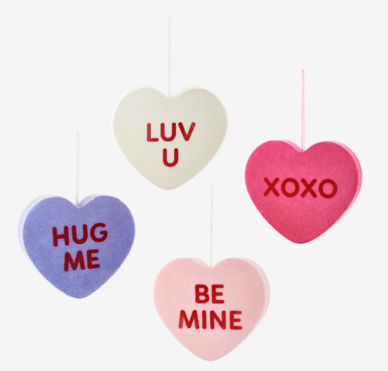 Flocked Conversation Heart, Large (12")