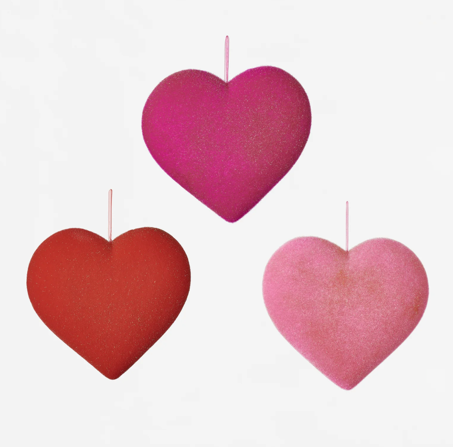 Flocked Hearts, Large