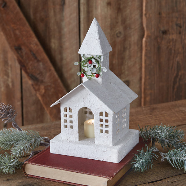 SNOWY CHURCH LUMINARY