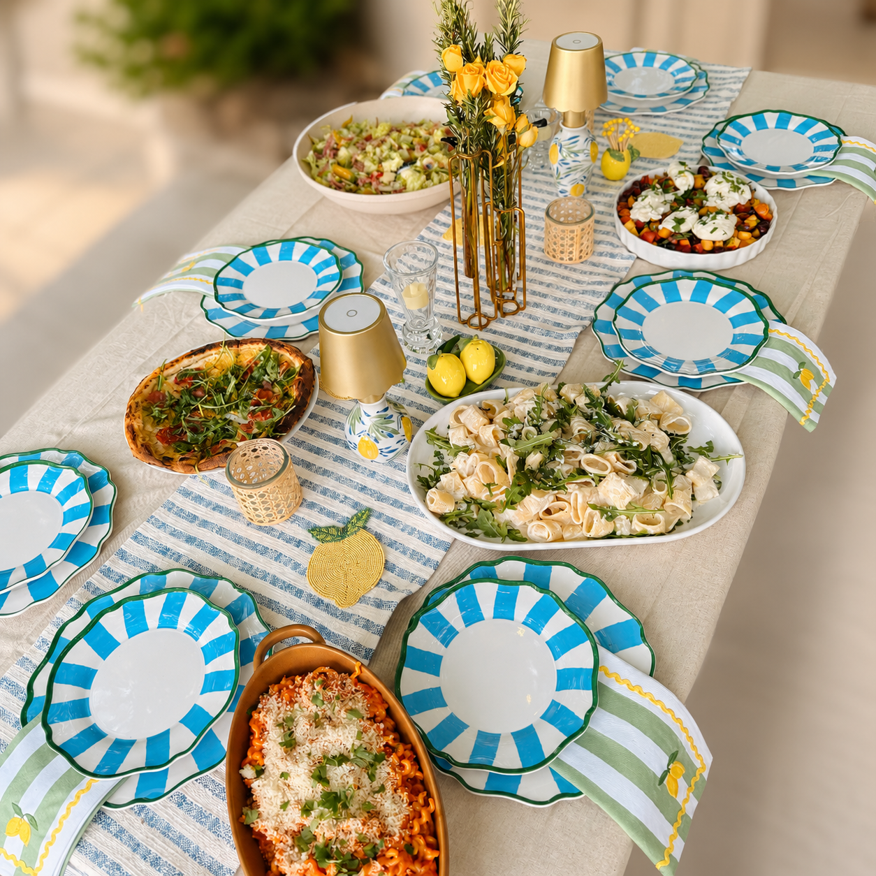Amalfi Afternoon Tablescape