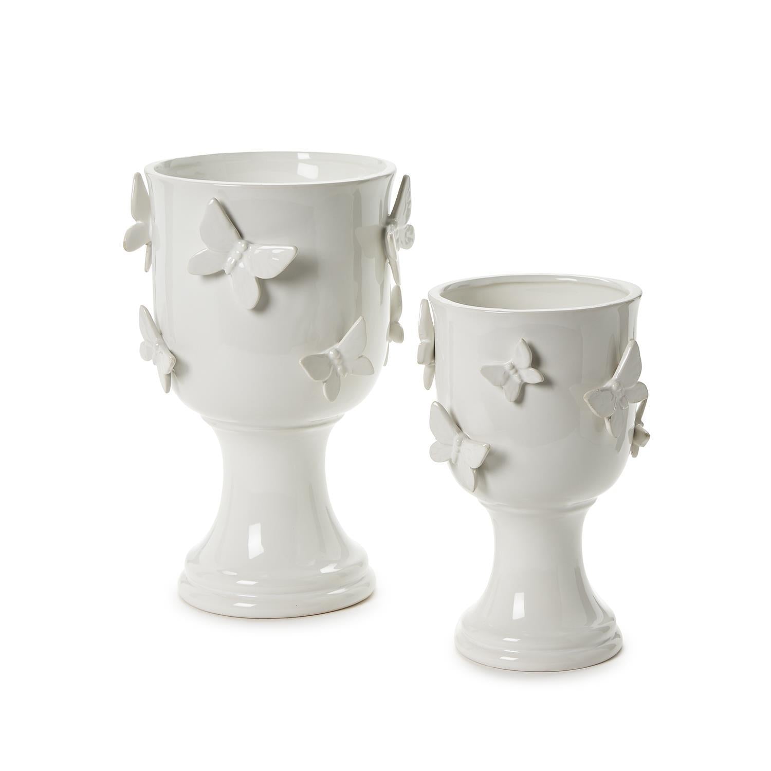 Butterfly Pedestal Vase