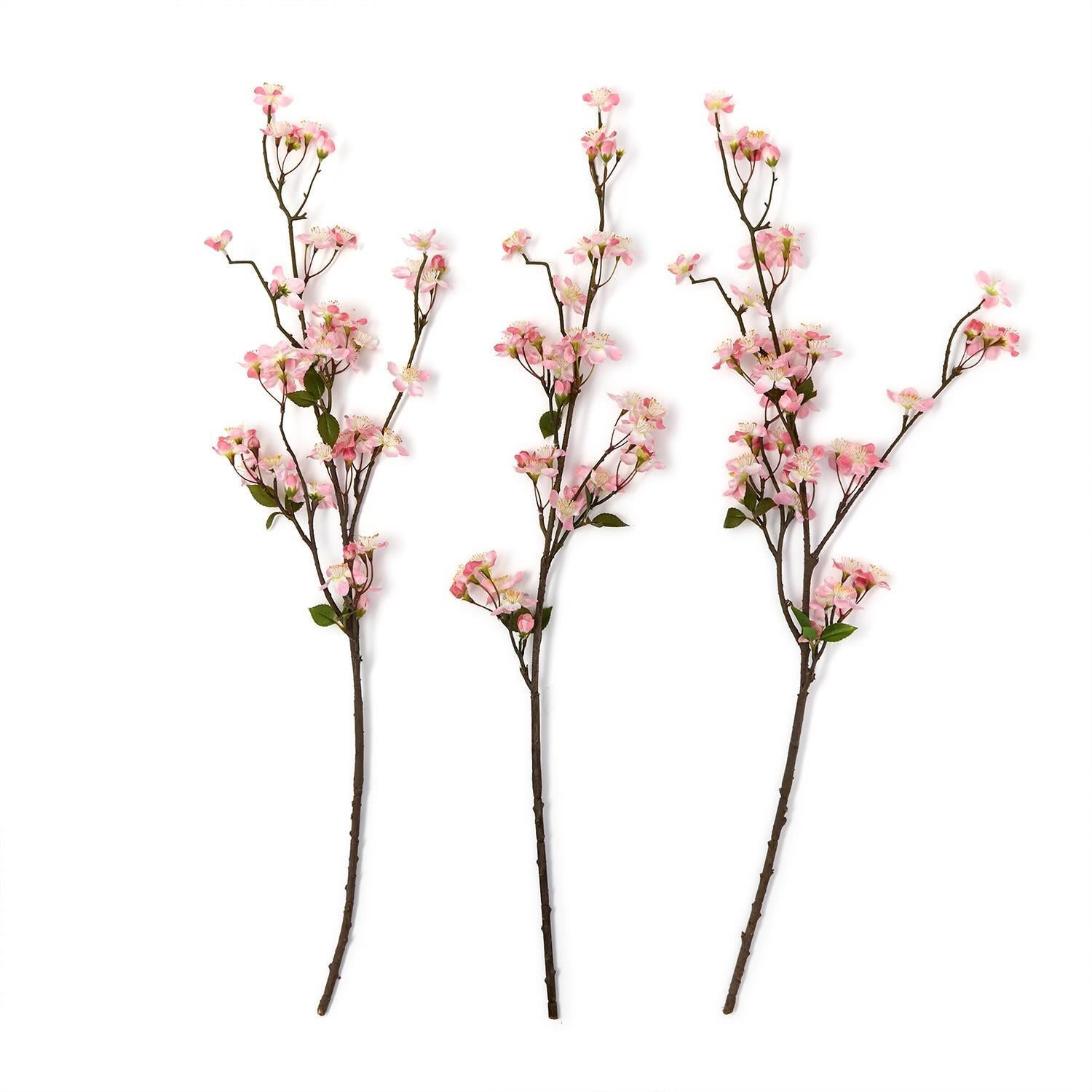 Faux Cherry Blossom Branch, S/3