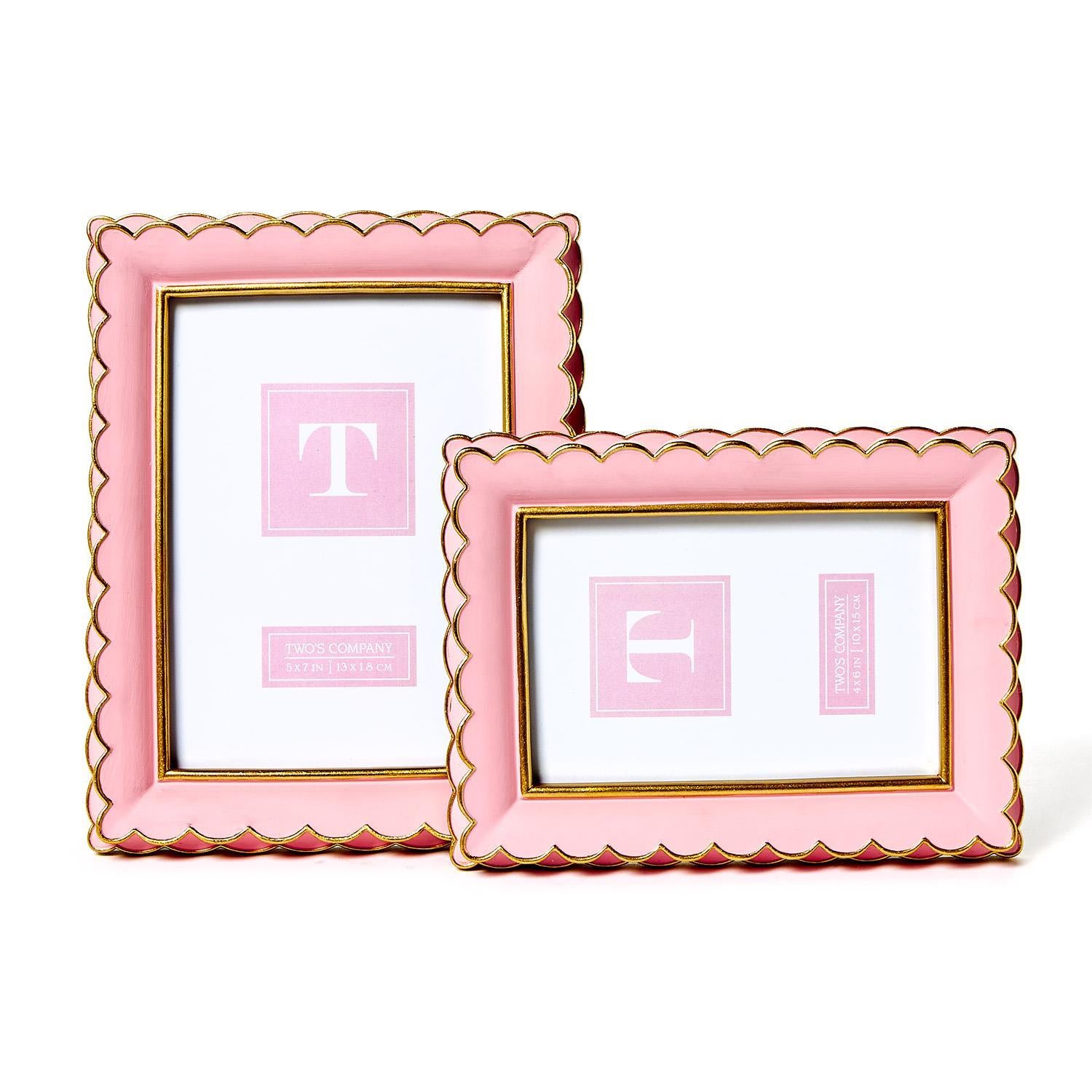 Pink Scalloped Frame (with art pictured)