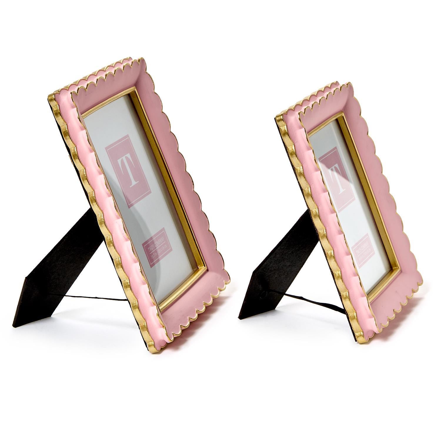 Pink Scalloped Frame (with art pictured)