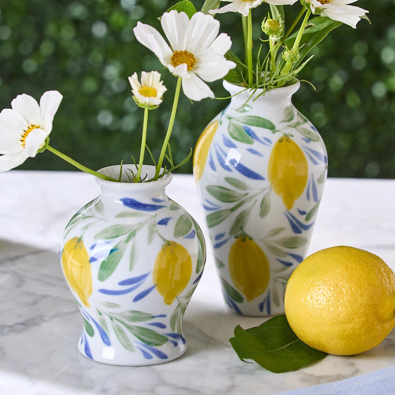 Mini Lemon Vases, s/3