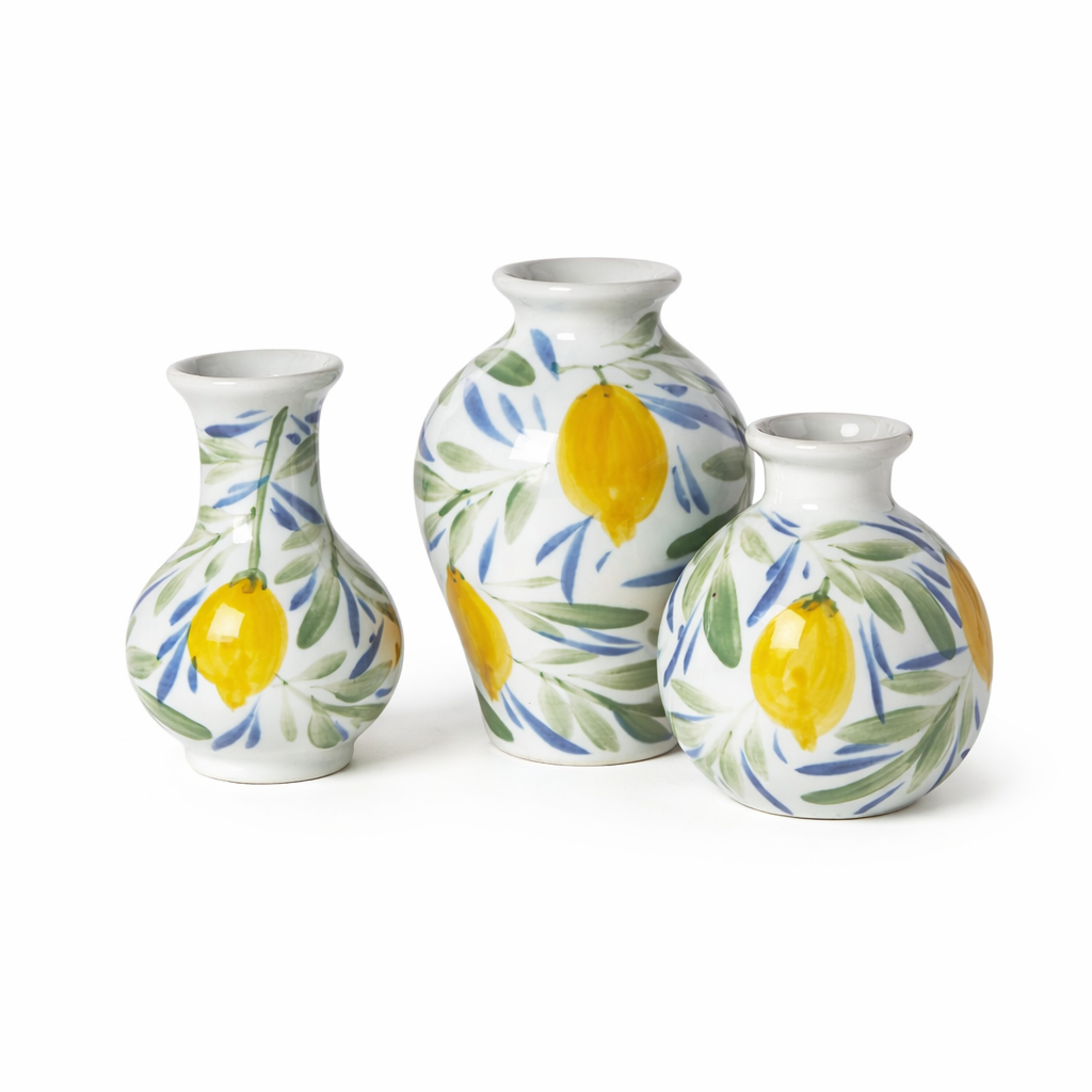 Mini Lemon Vases, s/3