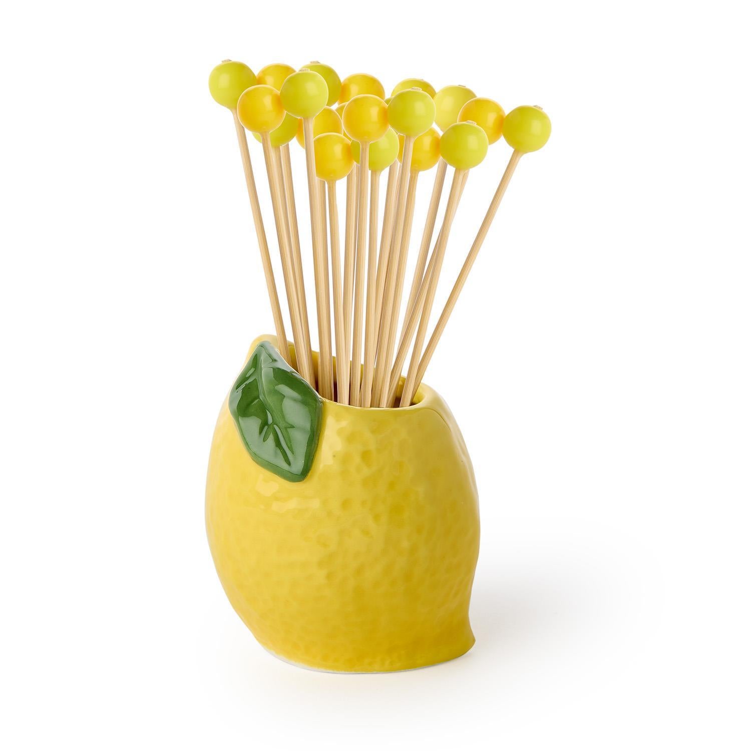 Lemon Cocktail Pick Holder