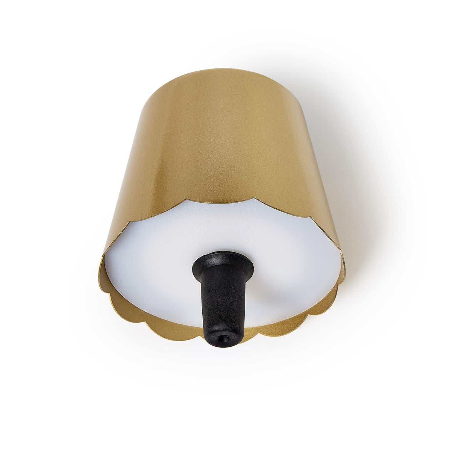 LED Gold Lampshade with Bottle Stopper