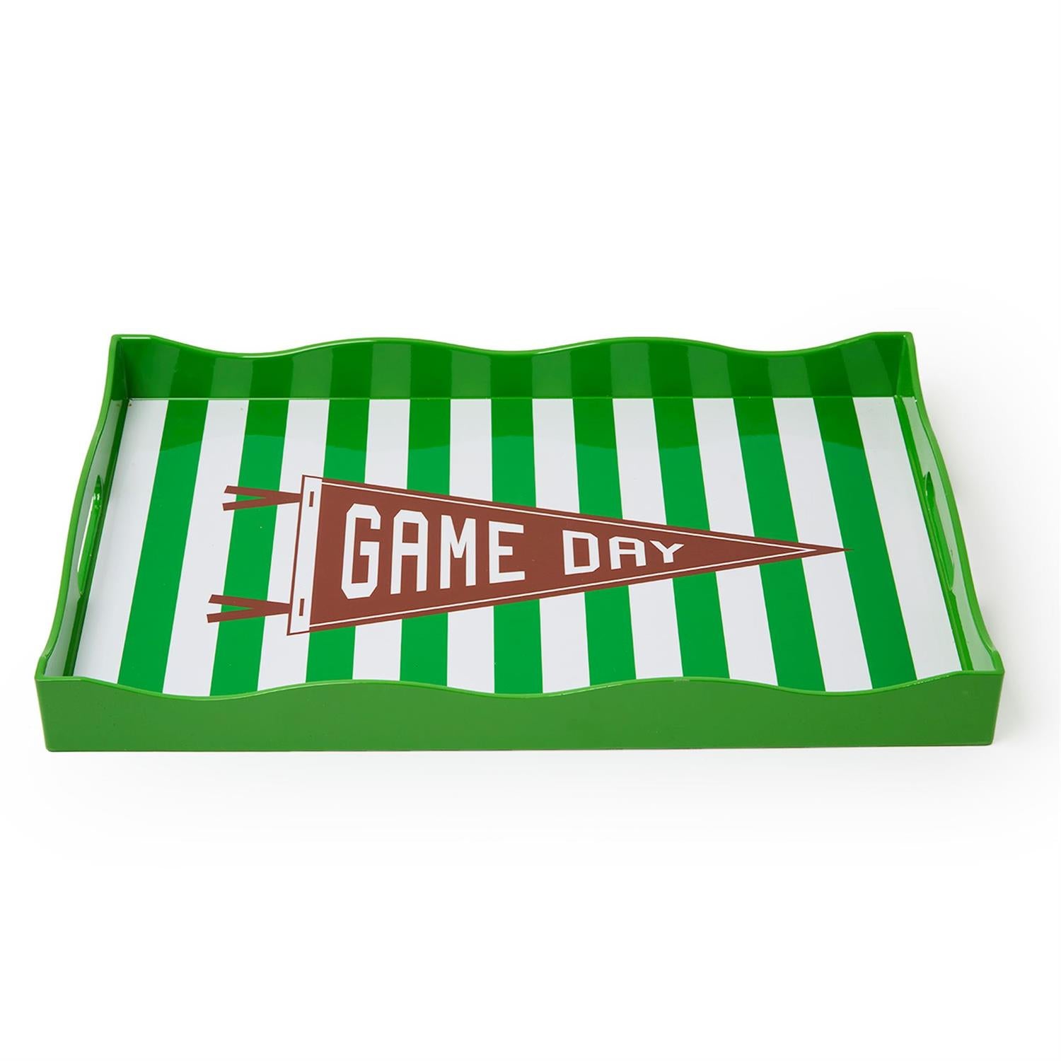Game Day Handled Serving Trays, s/2
