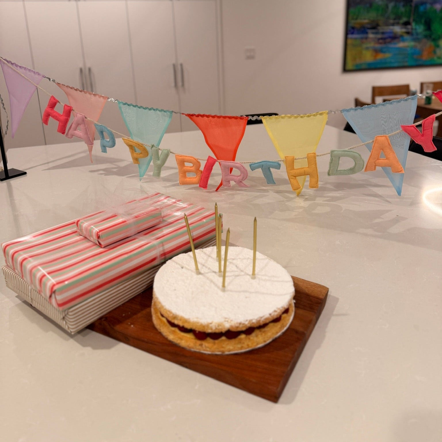 Felt Happy Birthday Garland